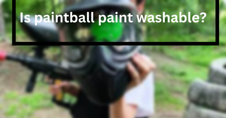 Is paintball paint washable?